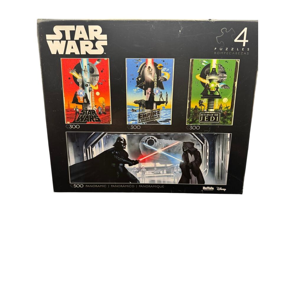 Buffalo Games Star Wars 4-in-1 Multipack Jigsaw Puzzle set New In Box